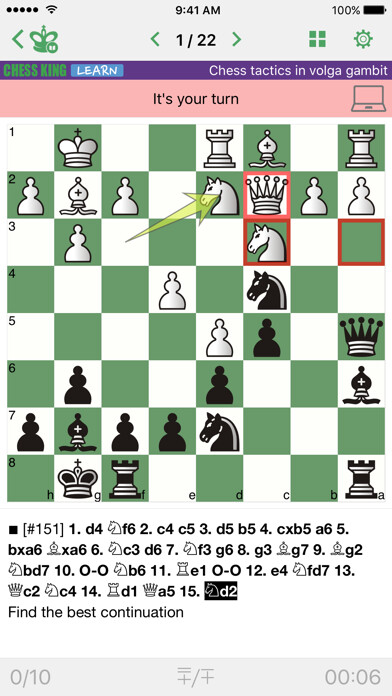 Emulate iPhone app Chess Tactics in Volga gambit using MyAndroid Emulate iPhone app Chess Tactics in Volga gambit using MyAndroid