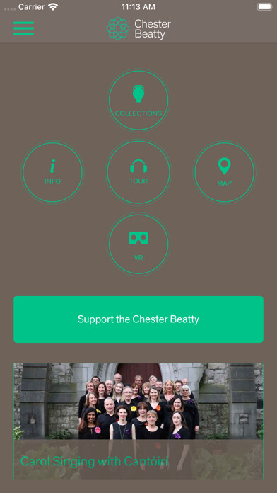 Emulate iPhone app Chester Beatty Guide using MyAndroid Emulate iPhone app Chester Beatty Guide using MyAndroid