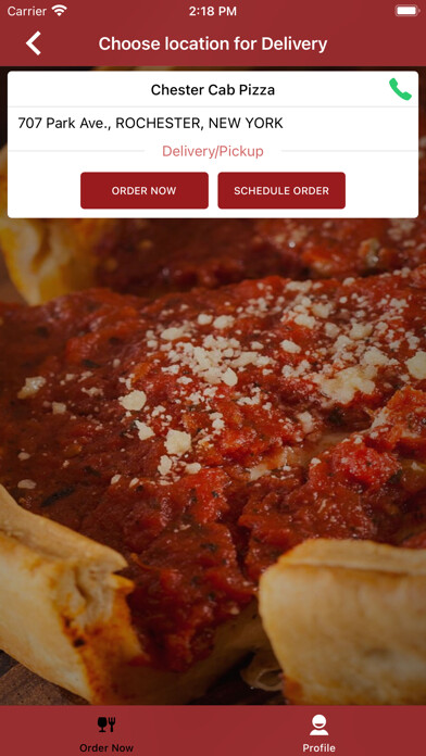 Emulate iPhone app Chester Cab Pizza Restaurant using MyAndroid Emulate iPhone app Chester Cab Pizza Restaurant using MyAndroid
