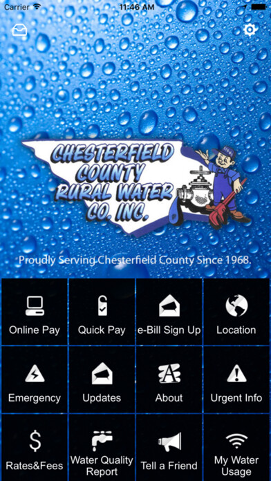 Emulate iPhone app Chesterfield Co. Rural Water using MyAndroid Emulate iPhone app Chesterfield Co. Rural Water using MyAndroid