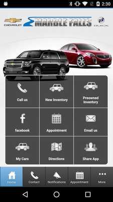 Emulate Android APK Chevy Buick Marble Falls