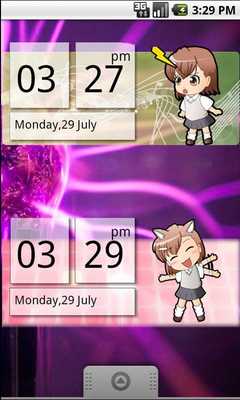 Emulate Android APK Chibi Biribiri Clock Widget Emulate Android APK Chibi Biribiri Clock Widget