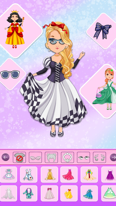 Emulate iPhone app Chibi Dolls Dress Up Game using MyAndroid