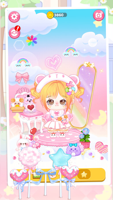 Emulate iPhone app Chibi Dress Up Doll Maker using MyAndroid