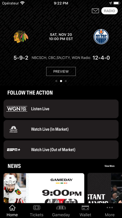 Emulate iPhone app Chicago Blackhawks using MyAndroid