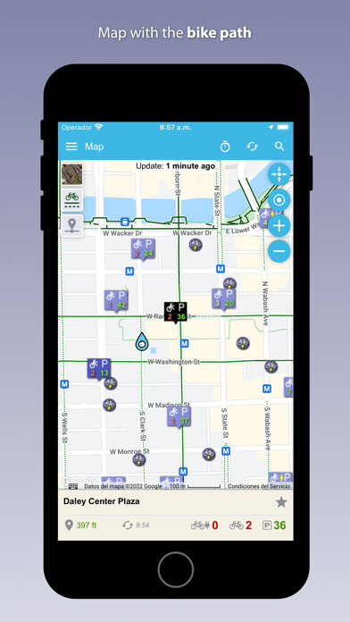 Emulate iPhone app Chicago Divvy Bikes using MyAndroid