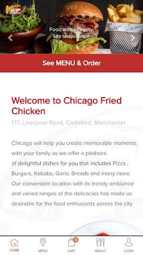 Run android online APK Chicago Fried Chicken - Order Food Online from MyAndroid or emulate Chicago Fried Chicken - Order Food Online using MyAndroid
