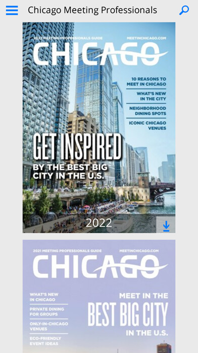 Emulate iPhone app Chicago Meeting Planners Guide using MyAndroid