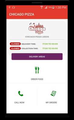 Emulate Android APK CHICAGO PIZZA LEEDS