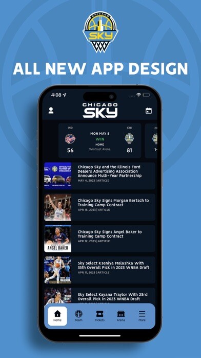 Emulate iPhone app Chicago Sky Mobile using MyAndroid