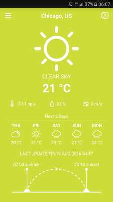 Emulate Android APK Chicago Weather Forecast Emulate Android APK Chicago Weather Forecast