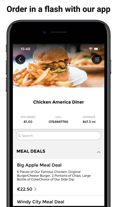 Emulate iPhone app Chicken America Diner Kildare using MyAndroid Emulate iPhone app Chicken America Diner Kildare using MyAndroid