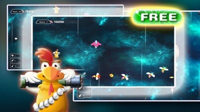 Emulate iPhone app Chicken Attack Space: Ship Defense using MyAndroid