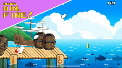 Emulate iPhone app Chicken Blaster mobile edition using MyAndroid