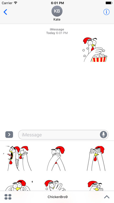 Emulate iPhone app Chicken Bro 9 Sticker Pack using MyAndroid Emulate iPhone app Chicken Bro 9 Sticker Pack using MyAndroid