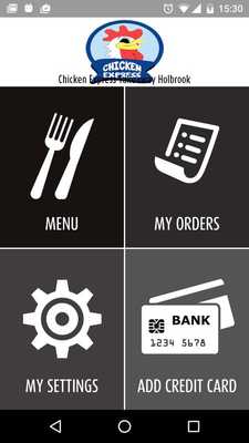 Emulate Android APK Chicken Express Takeaway