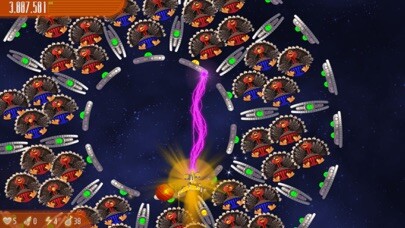 Emulate iPhone app Chicken Invaders 4 Thanksgivin using MyAndroid