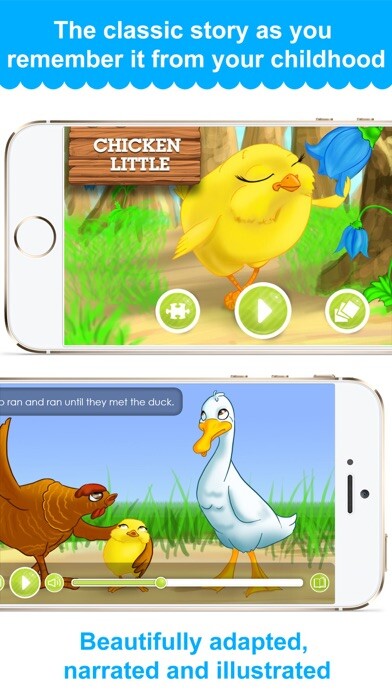 Emulate iPhone app Chicken Little - Narrated Children Story using MyAndroid Emulate iPhone app Chicken Little - Narrated Children Story using MyAndroid