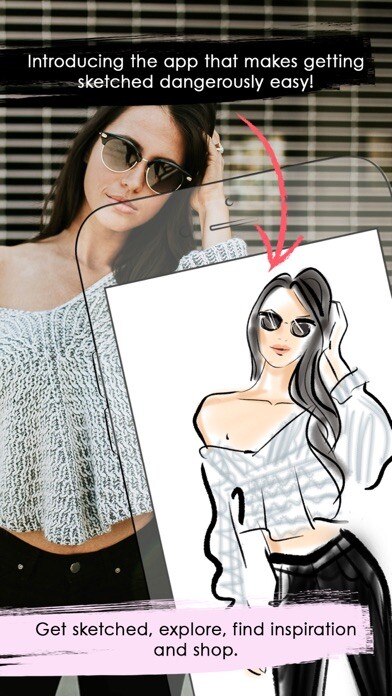 Emulate iPhone app Chic Sketch using MyAndroid