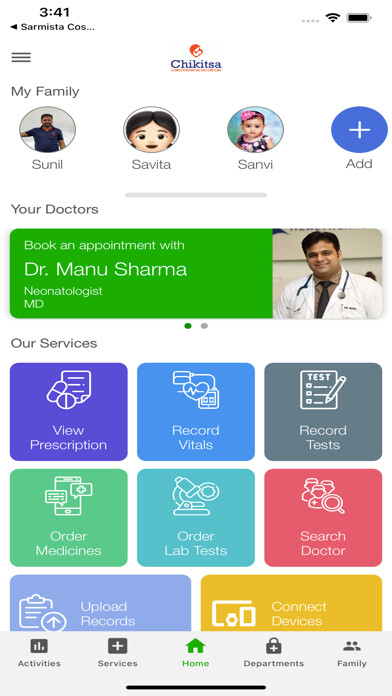 Emulate iPhone app Chikitsa Clinic using MyAndroid Emulate iPhone app Chikitsa Clinic using MyAndroid