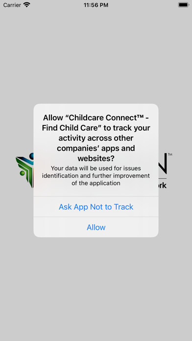 Emulate iPhone app Childcare Connect - Find using MyAndroid