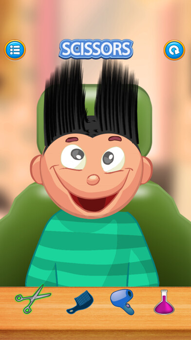 Emulate iPhone app Child game / black hair cut using MyAndroid Emulate iPhone app Child game / black hair cut using MyAndroid