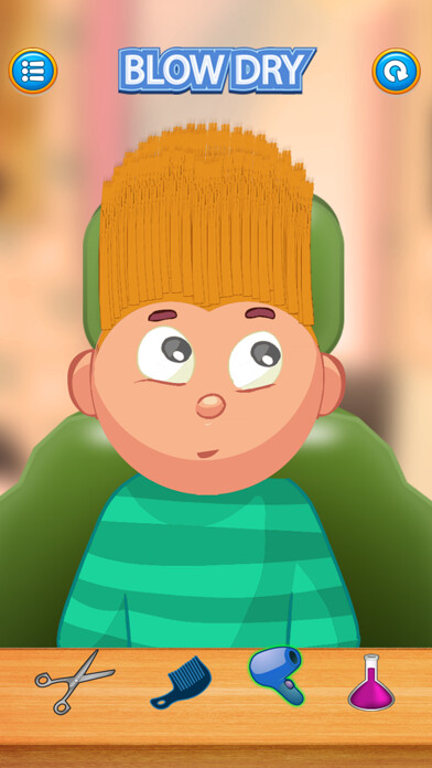 Emulate iPhone app Child game / blonde hair cut using MyAndroid Emulate iPhone app Child game / blonde hair cut using MyAndroid