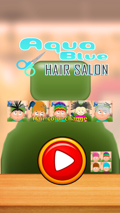 Emulate iPhone app Child game / Cut light blue hair using MyAndroid Emulate iPhone app Child game / Cut light blue hair using MyAndroid