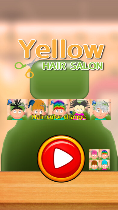 Emulate iPhone app Child game / hair cut (Yellow) using MyAndroid Emulate iPhone app Child game / hair cut (Yellow) using MyAndroid