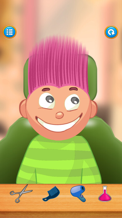 Emulate iPhone app Child game / Pink hair cut using MyAndroid Emulate iPhone app Child game / Pink hair cut using MyAndroid