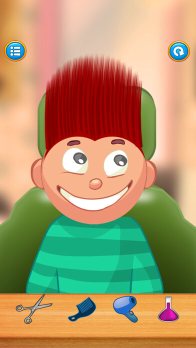 Emulate iPhone app Child game / red hair cut using MyAndroid Emulate iPhone app Child game / red hair cut using MyAndroid