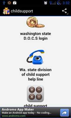 Emulate Android APK child support wa. state Emulate Android APK child support wa. state