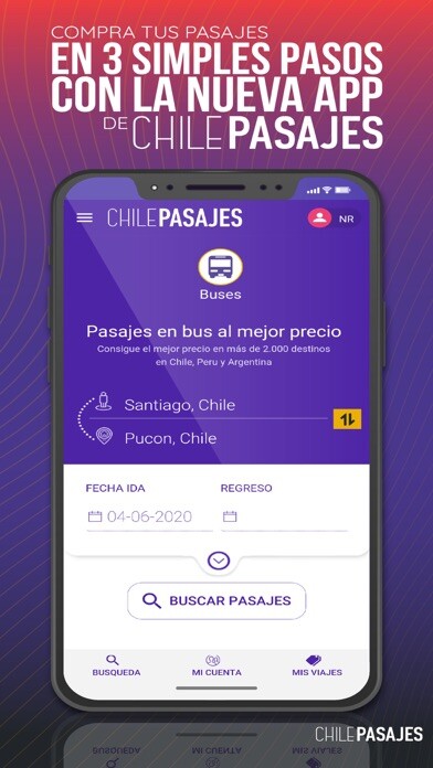 Emulate iPhone app ChilePasajes using MyAndroid Emulate iPhone app ChilePasajes using MyAndroid