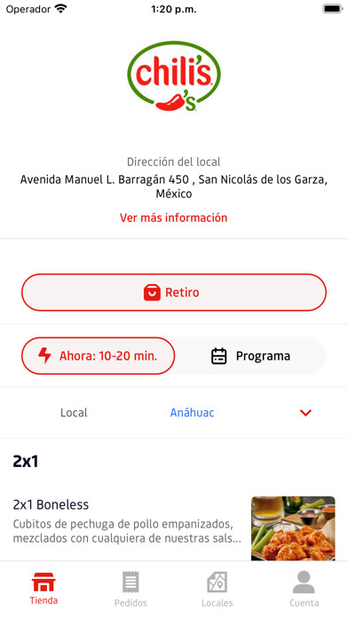 Emulate iPhone app Chili’s Delivery Mx using MyAndroid Emulate iPhone app Chili’s Delivery Mx using MyAndroid