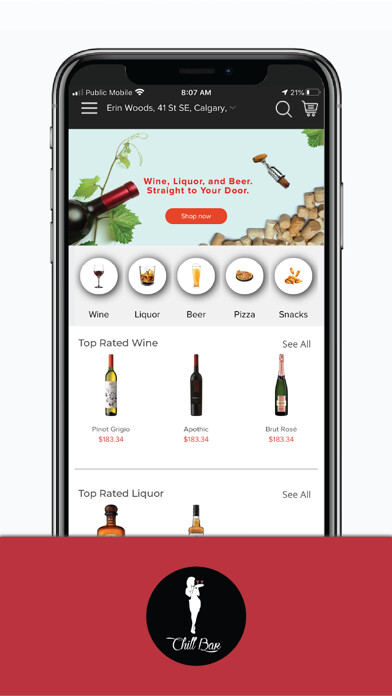 Emulate iPhone app ChillBar using MyAndroid