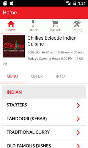 Run android online APK Chillies Takeaway from MyAndroid or emulate Chillies Takeaway using MyAndroid