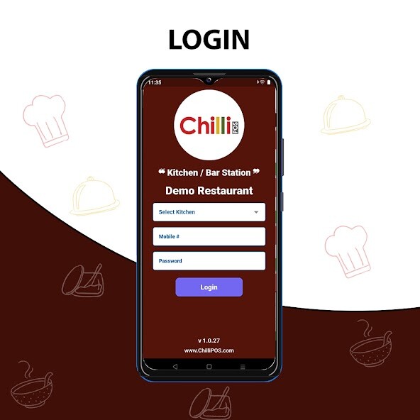 Run android online APK ChilliPOS Kitchen from MyAndroid or emulate ChilliPOS Kitchen using MyAndroid