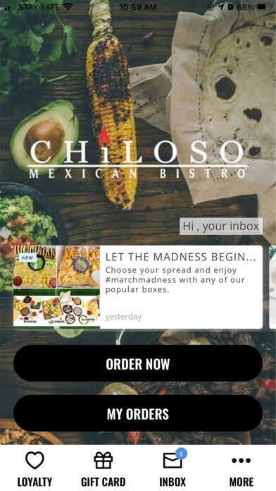 Emulate iPhone app Chiloso Mexican Bistro using MyAndroid Emulate iPhone app Chiloso Mexican Bistro using MyAndroid