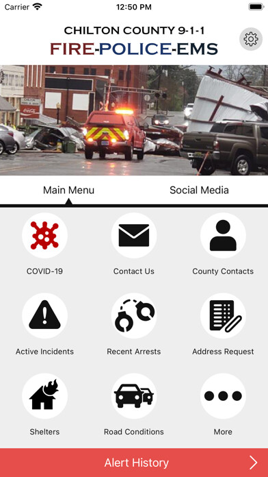 Emulate iPhone app Chilton County 911 using MyAndroid