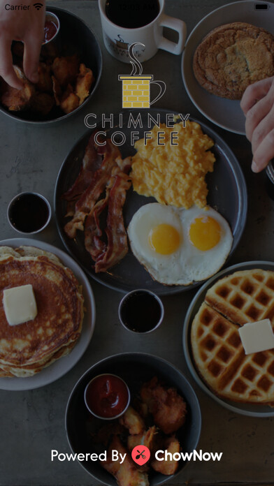 Emulate iPhone app Chimney Coffee House using MyAndroid