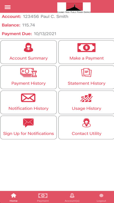 Emulate iPhone app Chimney Rock Public Power using MyAndroid Emulate iPhone app Chimney Rock Public Power using MyAndroid
