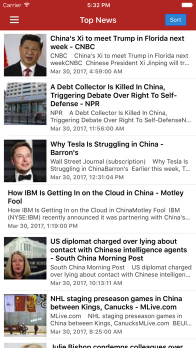 Emulate iPhone app China News in English Today using MyAndroid Emulate iPhone app China News in English Today using MyAndroid