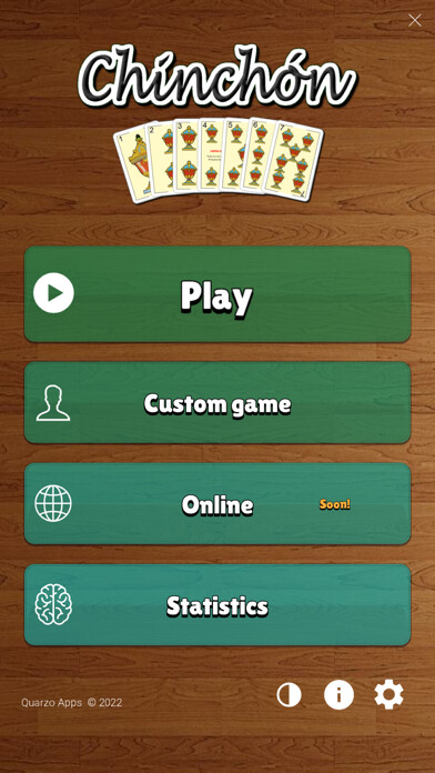 Emulate iPhone app Chinchon cards using MyAndroid