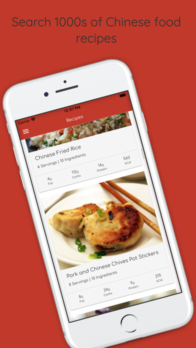 Emulate iPhone app Chinese Food Recipes - 1000s using MyAndroid Emulate iPhone app Chinese Food Recipes - 1000s using MyAndroid