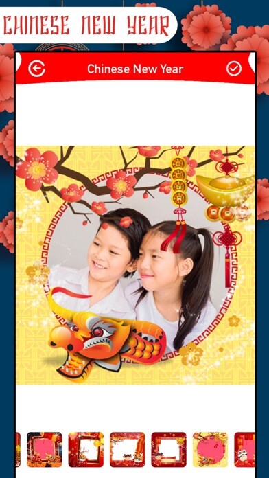 Emulate iPhone app Chinese New Year Frame&Sticker using MyAndroid