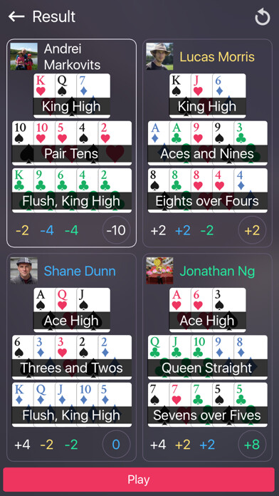 Emulate iPhone app Chinese Poker Online using MyAndroid