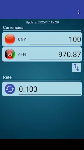 Run android online APK Chinese Yuan x Afghan Afghani from MyAndroid or emulate Chinese Yuan x Afghan Afghani using MyAndroid
