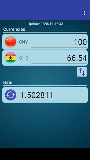 Run android online APK Chinese Yuan x Ghanaian Cedi from MyAndroid or emulate Chinese Yuan x Ghanaian Cedi using MyAndroid