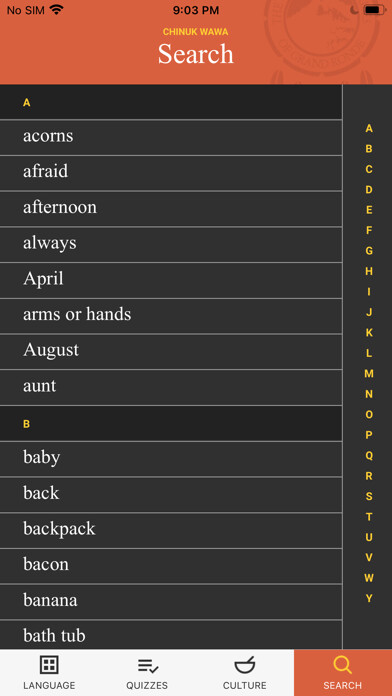 Emulate iPhone app Chinuk Wawa using MyAndroid