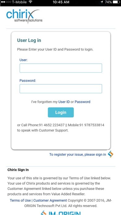 Emulate iPhone app Chirix using MyAndroid